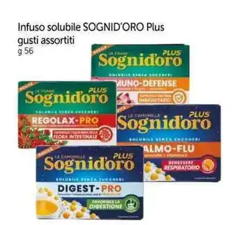 Infuso solubile SOGNID'ORO Plus gusti assortiti g 56