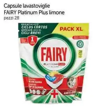 Capsule lavastoviglie FAIRY Platinum Plus limone pezzi 28