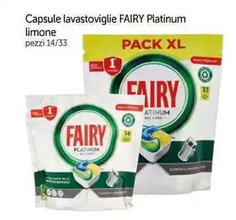 Galassia Capsule lavastoviglie FAIRY Platinum limone pezzi 14/33 offerta