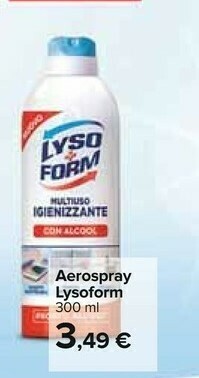 Carrefour Lysoform Aerospray offerta