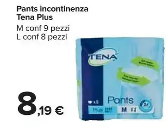 Carrefour Tena Pants Incontinenza offerta