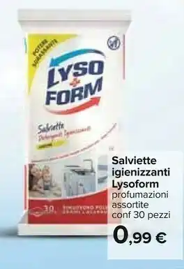 Carrefour Lysoform Salviette Igienizzanti offerta