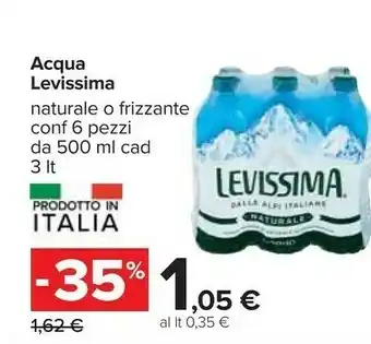 Carrefour Levissima Acqua Frizzante offerta