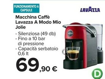 Carrefour Lavazza Jolie Macchina Per Caffè A Capsule 0,6 L Semi-automatica offerta
