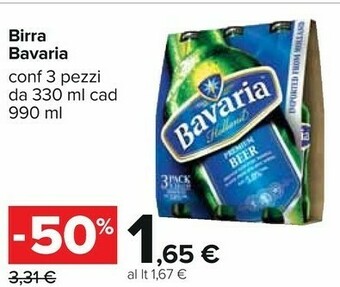 Carrefour Bavaria Birra offerta