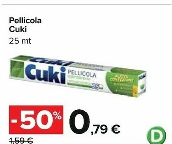 Carrefour Cuki Pellicola offerta