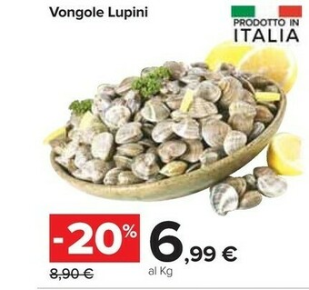 Carrefour Vongole Lupini offerta