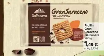 Carrefour Galbusera GranSaraceno Ricchi Di Fibre 260 G(ml) offerta