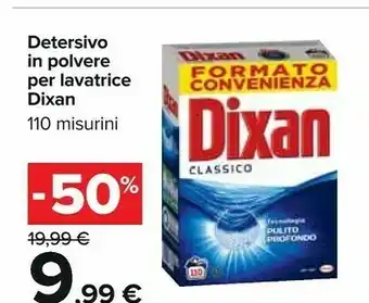 Carrefour Dixan Detersivo In Polvere Per Lavatrice offerta