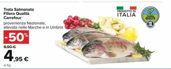 Carrefour Carrefour Trota Salmonata Filiera Qualita offerta