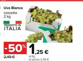 Carrefour Uva Bianco offerta
