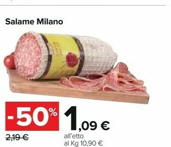 Carrefour Salame Milano offerta
