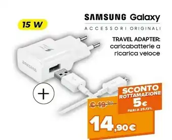 Expert Samsung Galaxy Travel Adapter 15W offerta