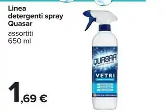 Carrefour Quasar Linea Detergenti Spray offerta