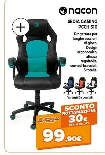 Expert Nacon Sedia Gaming PCCH-310 offerta