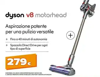 Expert Dyson V8 Motorhead Senza Sacchetto Nichel, Titanio offerta