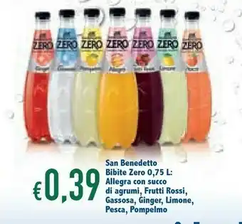 Famila San Benedetto Gassosa Zero 750 G(ml) offerta