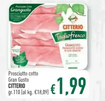 Famila Citterio Prosciutto Cotto Di Alta Qualità 110 G(ml) offerta