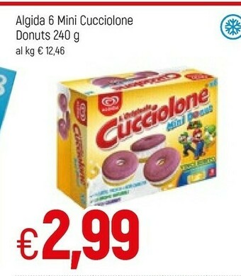 Famila Algida 6 Mini Cucciolone Donuts offerta