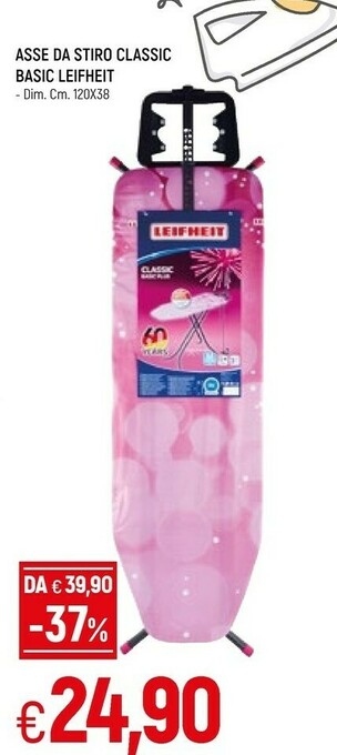 Famila Leifheit Asse Da Stiro Classic Basic offerta