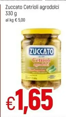 Famila Zuccato Cetrioli Agrodolci Lavorati Dal Fresco 330 G(ml) offerta