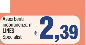 Famila Lines Assorbenti Incontinenza Mini offerta