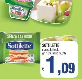 Famila Mondelez Sottilette Senza Lattosio offerta