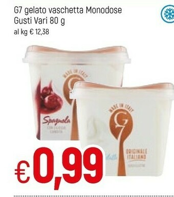 Famila G7 Gelato Vaschetta Monodose offerta