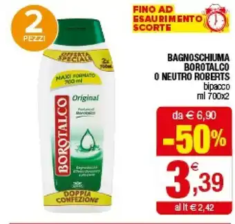 Iperal Borotalco Bagnoschiuma offerta