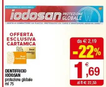Iperal Iodosan Dentifricio Protezione Globale offerta