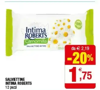 Iperal Intima Roberts Camomilla Salviettine offerta