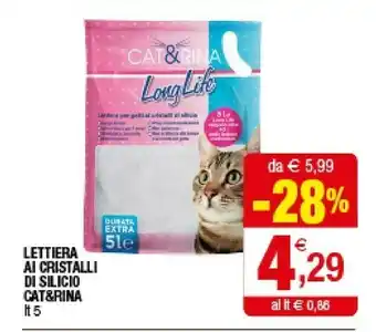Iperal Cat&rina Lettiera Ai Cristalli Di Silicio offerta