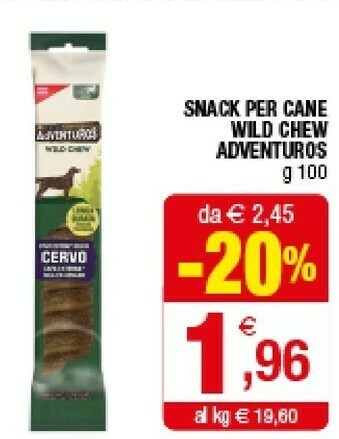 Iperal Purina Snack Per Cane Wild Chew Adventuros offerta