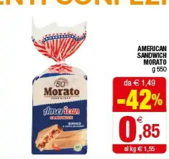 Iperal Morato American Sandwich offerta