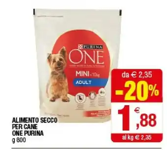 Iperal Purina Alimento Secco Per Cane One offerta