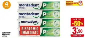 Iperal Mentadent Dentifricio offerta