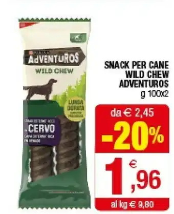 Iperal Purina Snack Per Cane Wild Chew Adventuros offerta