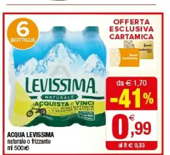 Levissima Acqua Naturale 500 G(ml)