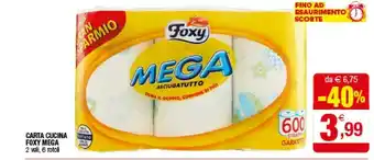 Iperal Foxy Mega Carta Cucina offerta