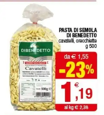 Iperal Pasta Di Semola Di Benedetto offerta