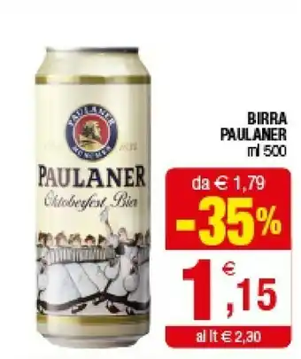 Iperal Paulaner Birra offerta