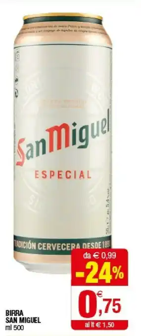 Iperal San Miguel - Birra Especial 500 g(ml) offerta