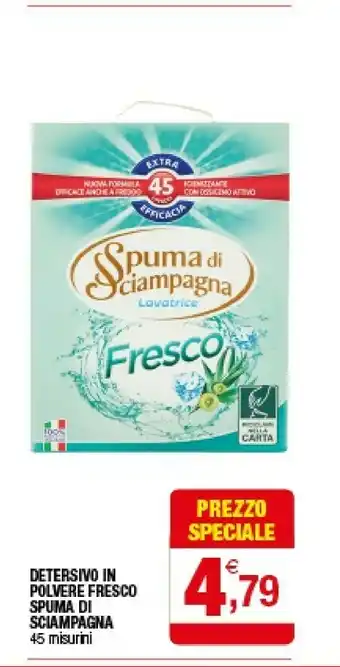 Iperal Spuma Di Sciampagna Detersivo In Polvere Fresco offerta