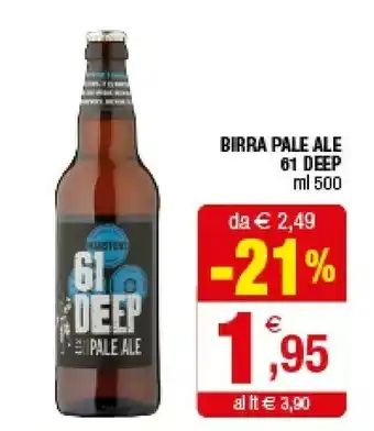 Iperal Birra Pale Ale 61 Deep offerta