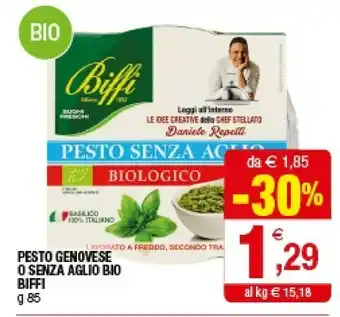Iperal Biffi Pesto Con Basilico Genovese DOP 85 G(ml) offerta