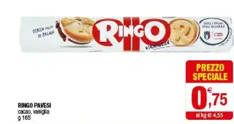 Iperal Pavesi Pavesi - Ringo Vaniglia 165 g(ml) offerta