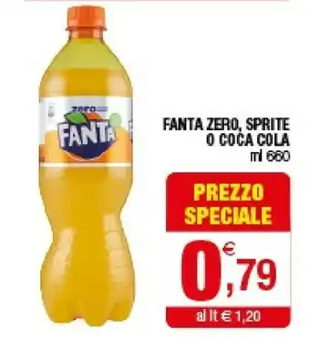 Iperal Coca Cola Fanta Zero 660 G(ml) offerta