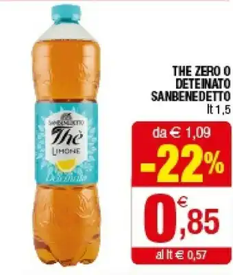 Iperal San Benedetto Thè Deteinato Al Limone 1500 G(ml) offerta