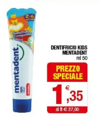 Mentadent Dentifricio Kids
