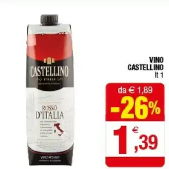Iperal Castellino Vino Rosso 1000 G(ml) offerta